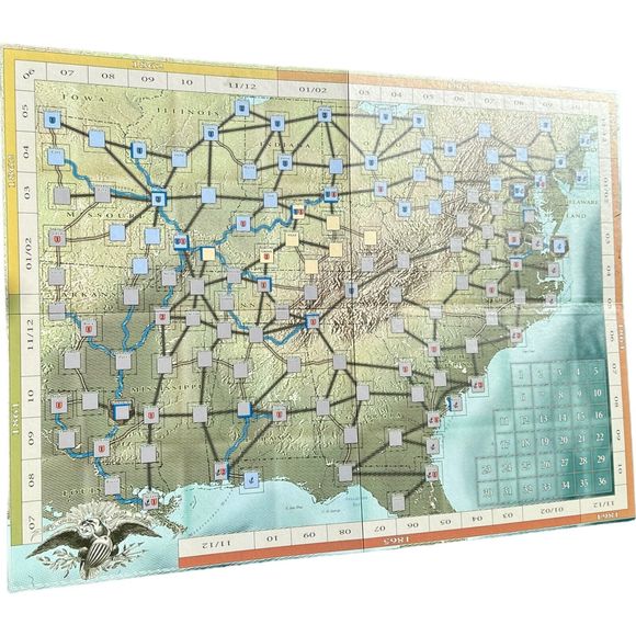 A House Divided American Civil War 1861-1865 Board Game Phalanx Rare Complete? - Picture 6 of 16